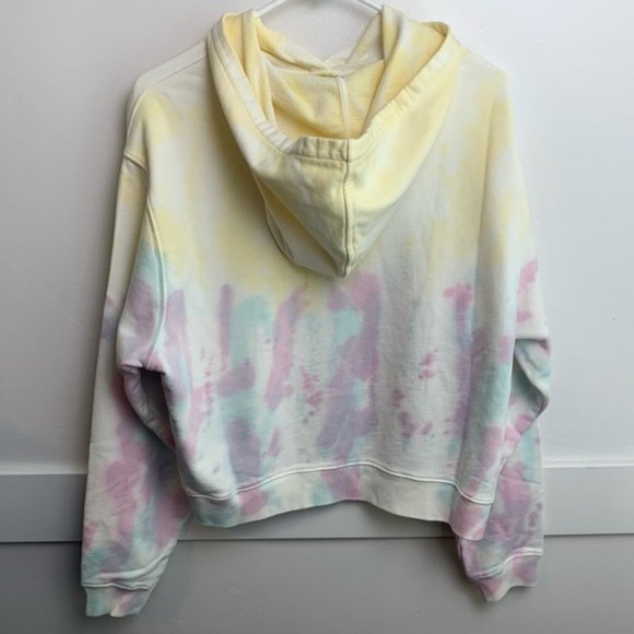 NWT All Saints Pippa Yellow/Lilac Tie Dye Hoody - Picture 4 of 9